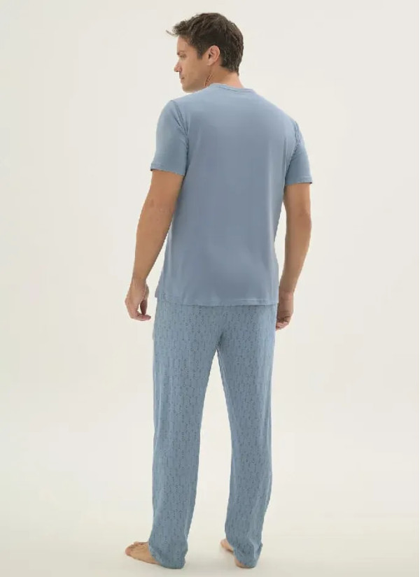 Мужской Пижамный Комплект 4XL+5XL Sevim 9699 — оптом для магазинов и бутиков 2