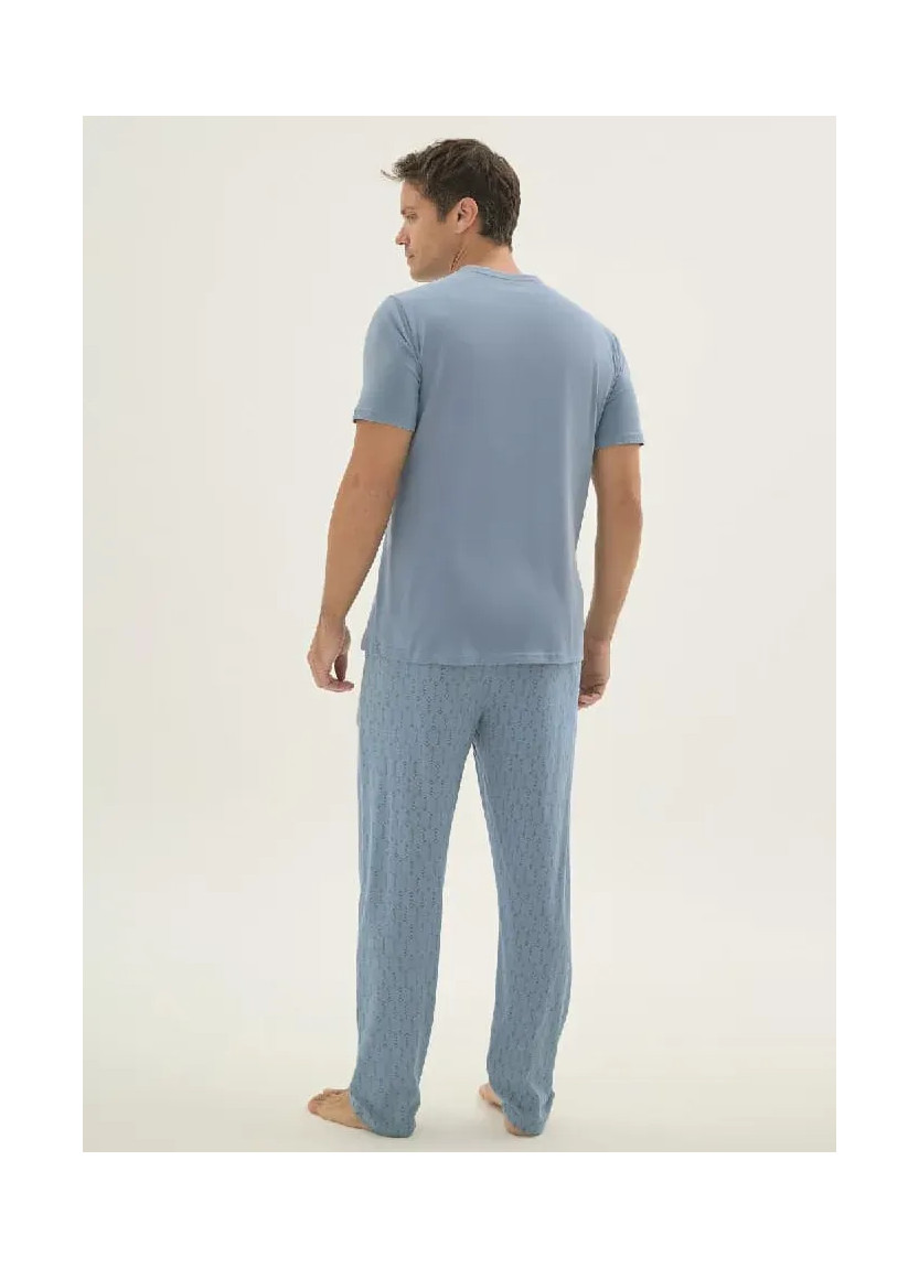 Мужской Пижамный Комплект 4XL+5XL Sevim 9699 — купить оптом из Турции