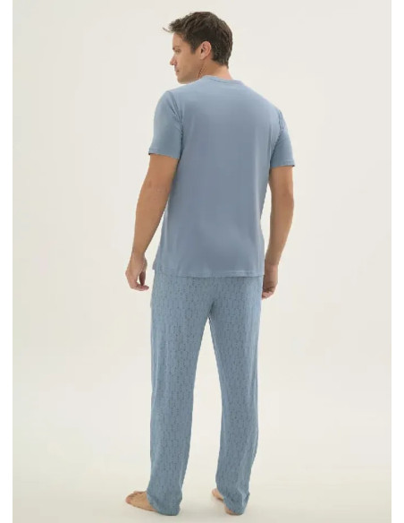 Мужской Пижамный Комплект 4XL+5XL Sevim 9699 — купить оптом из Турции