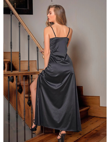 Set Nightdress and Thongs Gallipoli 31512 SIYAH — factory-direct from Turkey