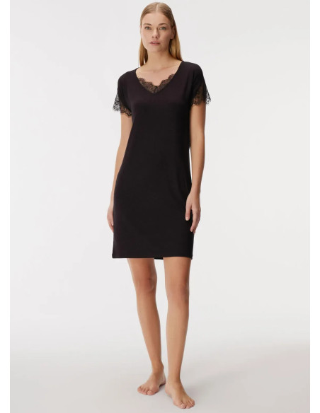 Viscose Nightdress with Lace Trim Anil 11427 — wholesale from Turkey