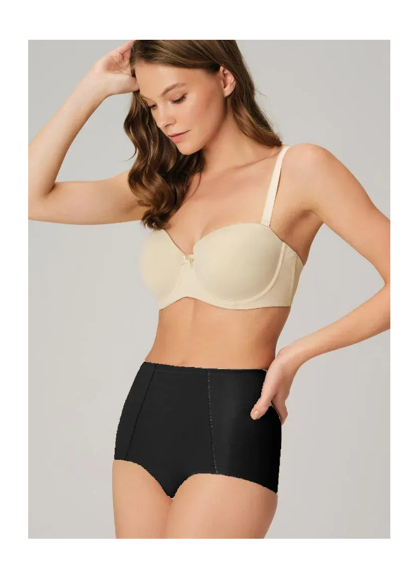 Seamless Shaping Shorts with High Rise Anil 2852 BLACK — Turkish textile wholesale