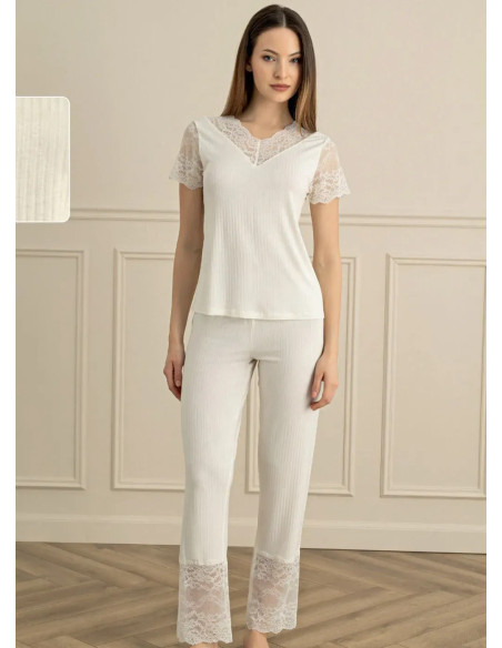 Женский Пижамный Комплект S+M+L+XL Sevim 16822 — турецкий текстиль оптом