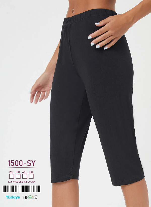 Caroline 1500-SY Leggings or Capri Pants (2XL+3XL+4XL+5XL) — Istanbul wholesale supplier