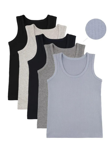 Camisoles for Boys' (Assorted) 10 pcs/pack Donella 7732P — Turkey wholesale collection