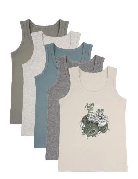 Camisoles for Boys' (Assorted) 10 pcs/pack Donella 7771PB31 — wholesale for boutiques