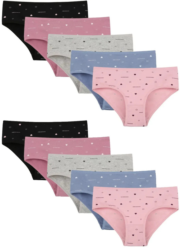 Panties for Girls' (Assorted) 10 pcs/pack. Donella 508154 — factory-direct from Turkey