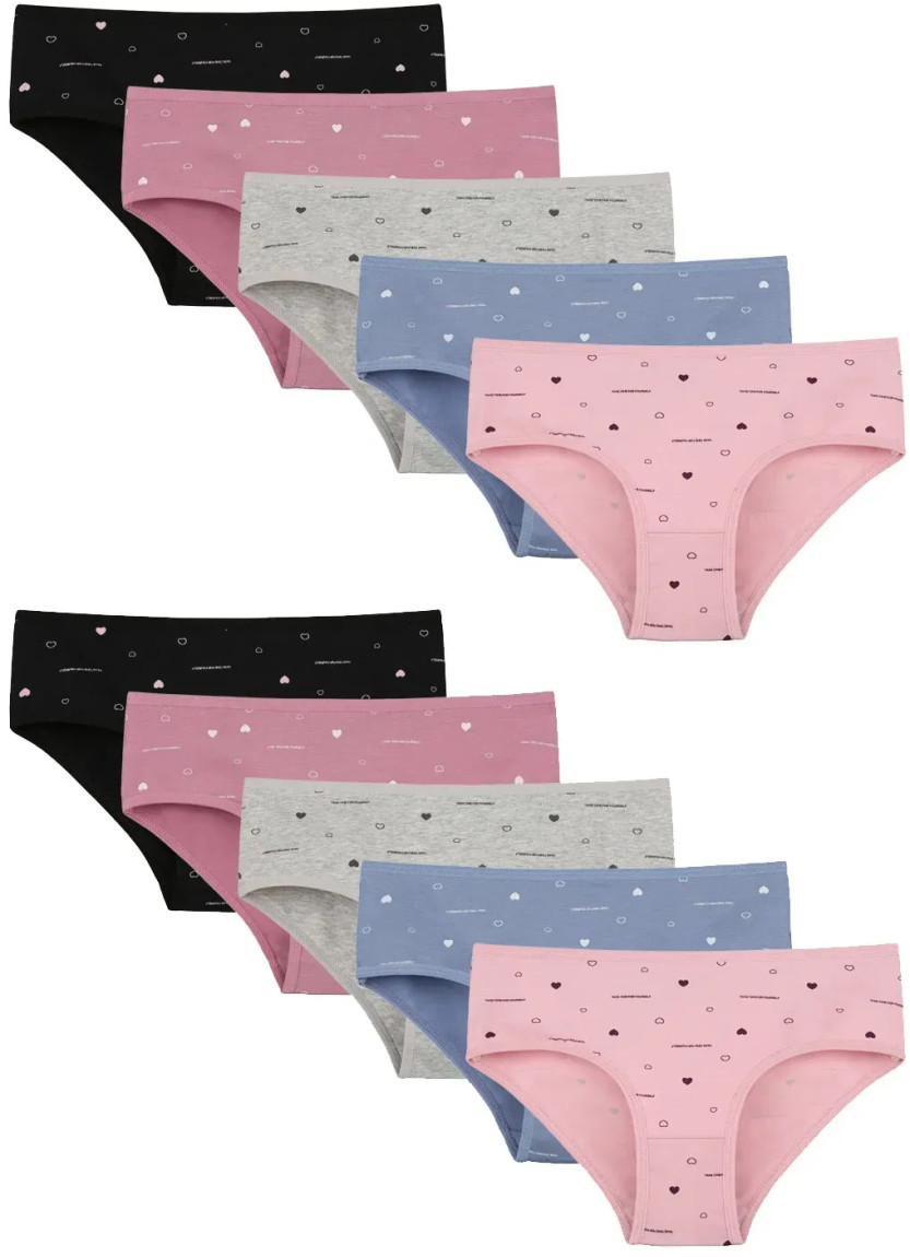Panties for Girls' (Assorted) 10 pcs/pack. Donella 508154 — factory-direct from Turkey