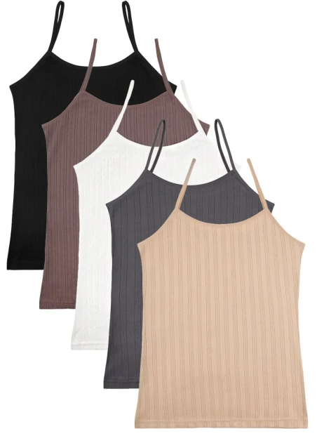 Camisoles Women's (Assorted) 10 pcs/pack. Donella 2340PD1 — direct Turkish factory supply