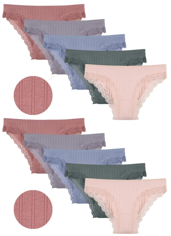 Women's Panties (Assorted) 10 pcs/pack. Donella 1926PD1 — Turkish textile wholesale
