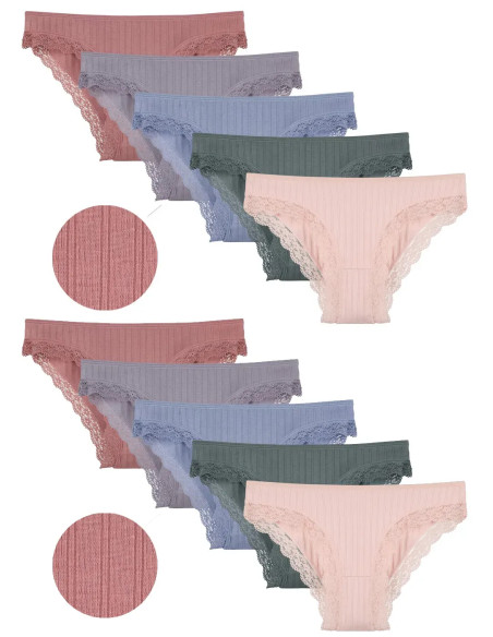 Women's Panties (Assorted) 10 pcs/pack. Donella 1926PD1 — Turkish textile wholesale