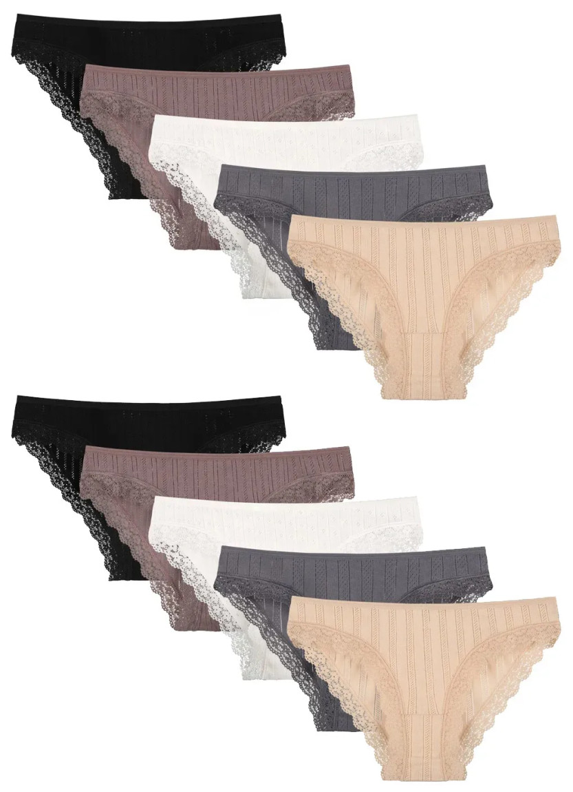 Women's Panties (Assorted) 10 pcs/pack. Donella 1940PD1 — Istanbul wholesale supplier