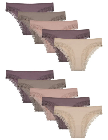 Women's Panties (Assorted) 10 pcs/pack. Donella 1971PD24 — wholesale from Turkey