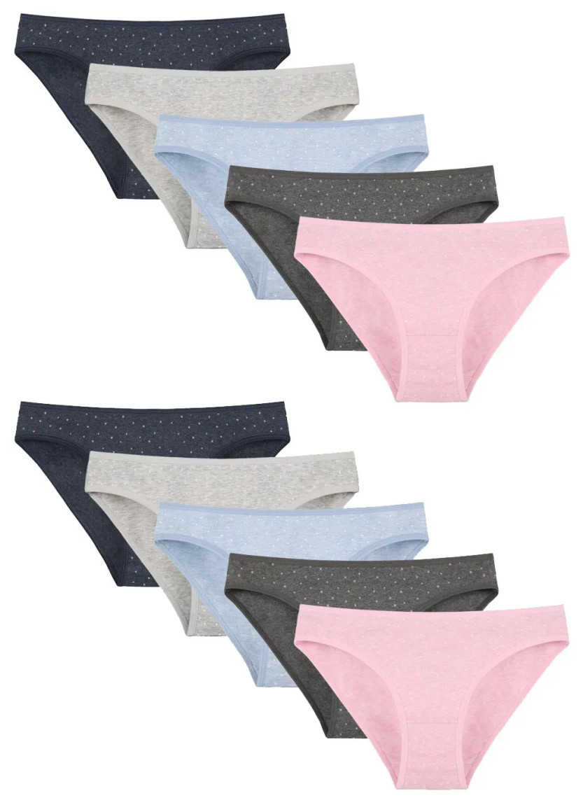 Women's Panties (Assorted) 10 pcs/pack. Donella 212505 — direct Turkish factory supply