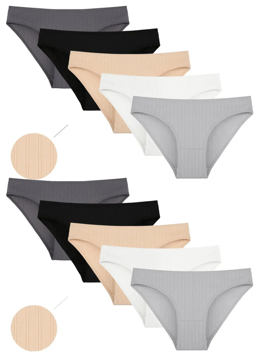 Женские Трусы (Ассорти) 10 шт/уп. Donella 2126P — фабричная коллекция оптом