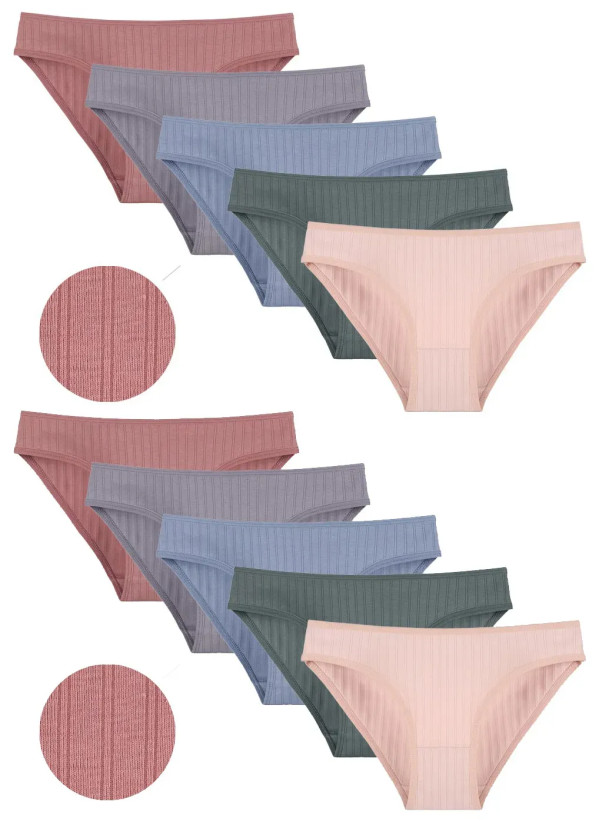 Women's Panties (Assorted) 10 pcs/pack. Donella 2126PD1 — Turkish textile wholesale