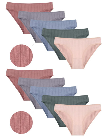 Women's Panties (Assorted) 10 pcs/pack. Donella 2126PD1 — Turkish textile wholesale