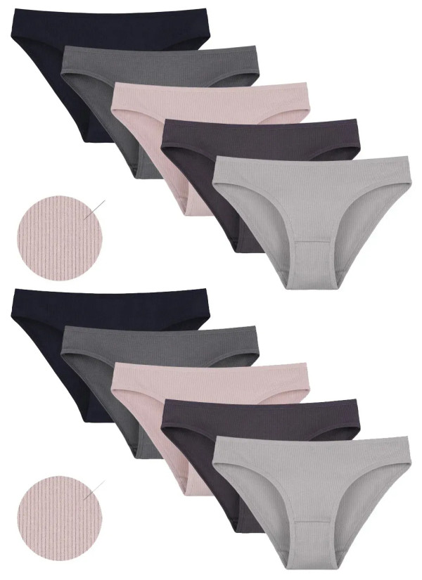 Women's Panties (Assorted) 10 pcs/pack. Donella 2132PD2 — factory-direct from Turkey