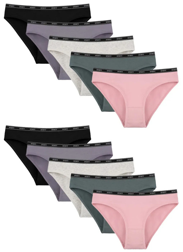 Women's Panties (Assorted) 10 pcs/pack. Donella 2171PD29 — wholesale from Turkey