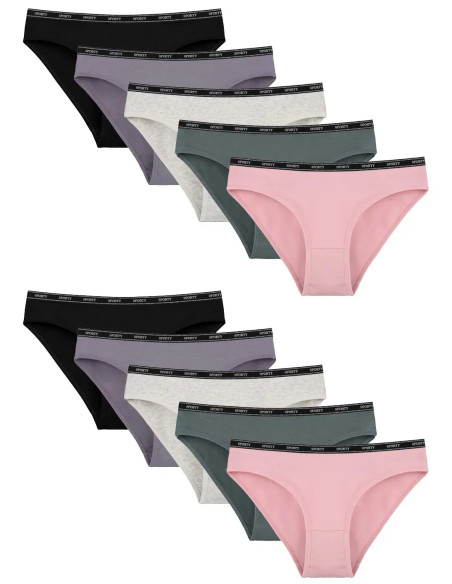 Women's Panties (Assorted) 10 pcs/pack. Donella 2171PD29 — wholesale from Turkey