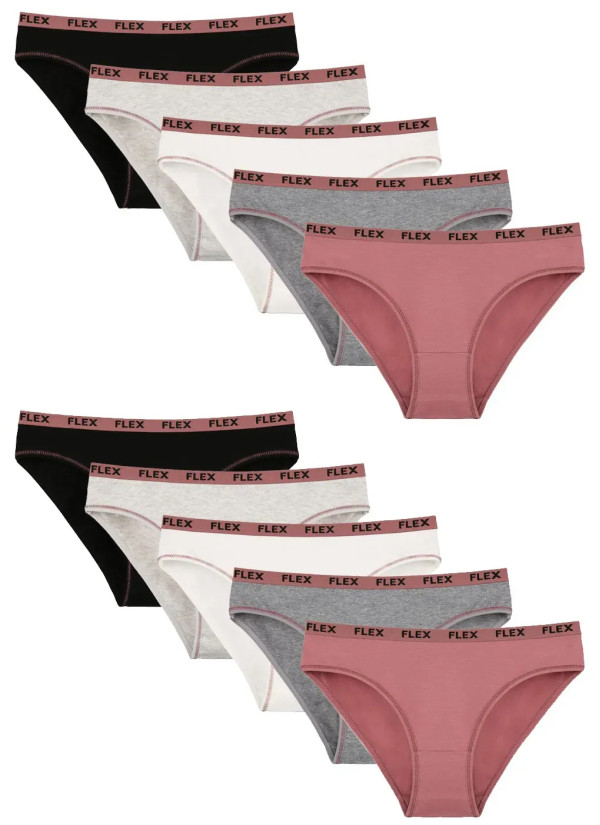 Women's Panties (Assorted) 10 pcs/pack. Donella 2171PD30 — Turkey wholesale collection