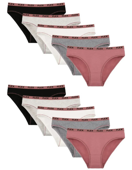 Women's Panties (Assorted) 10 pcs/pack. Donella 2171PD30 — Turkey wholesale collection