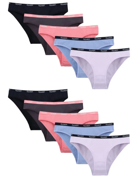 Women's Panties (Assorted) 10 pcs/pack. Donella 2171PD6-VO — Turkish textile wholesale