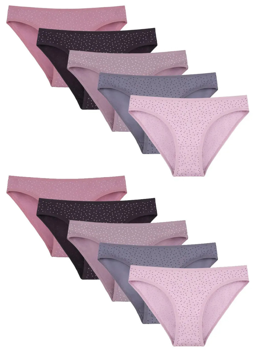 Women's Panties (Assorted) 10 pcs/pack. Donella 218157 — wholesale from Turkey