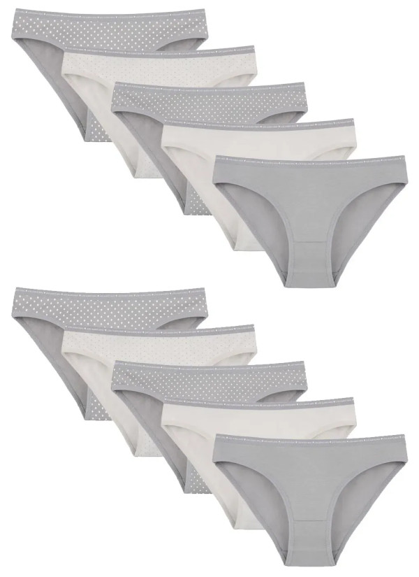 Women's Panties (Assorted) 10 pcs/pack. Donella 218158 — Turkey wholesale collection