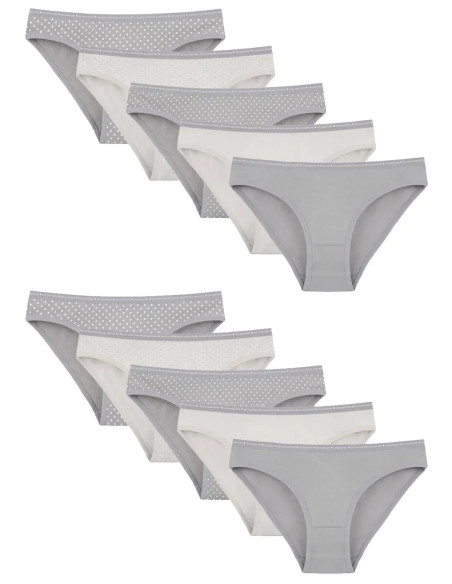 Women's Panties (Assorted) 10 pcs/pack. Donella 218158 — Turkey wholesale collection
