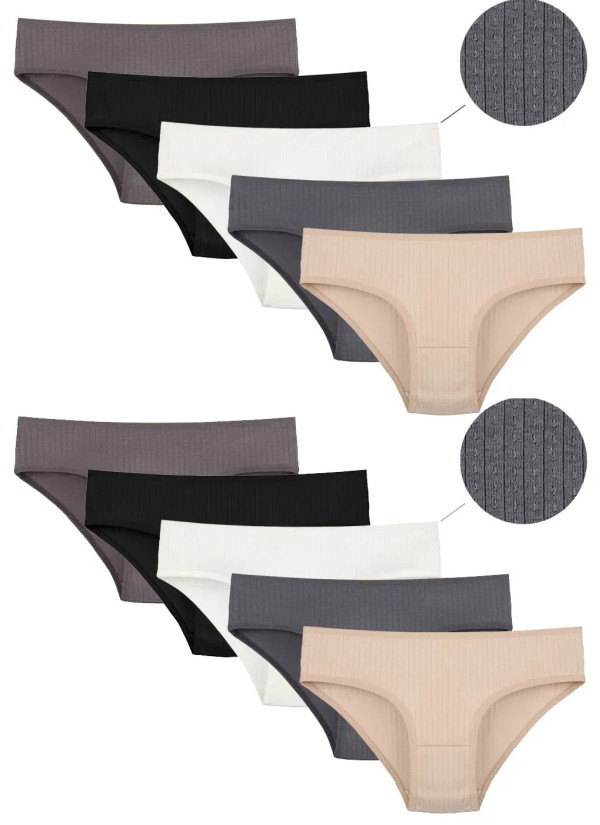 Women's Panties (Assorted) 10 pcs/pack. Donella 2255P — Turkish textile wholesale