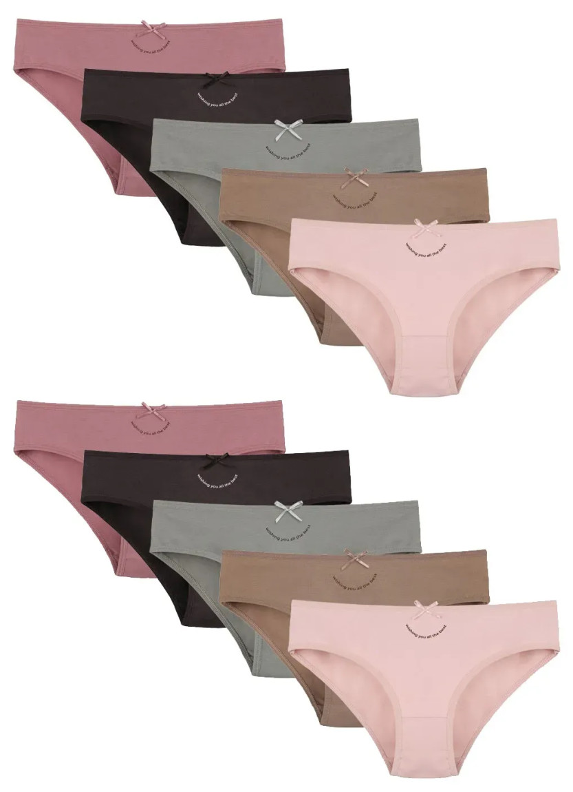 Women's Panties (Assorted) 10 pcs/pack. Donella 2271PB284 — factory-direct from Turkey