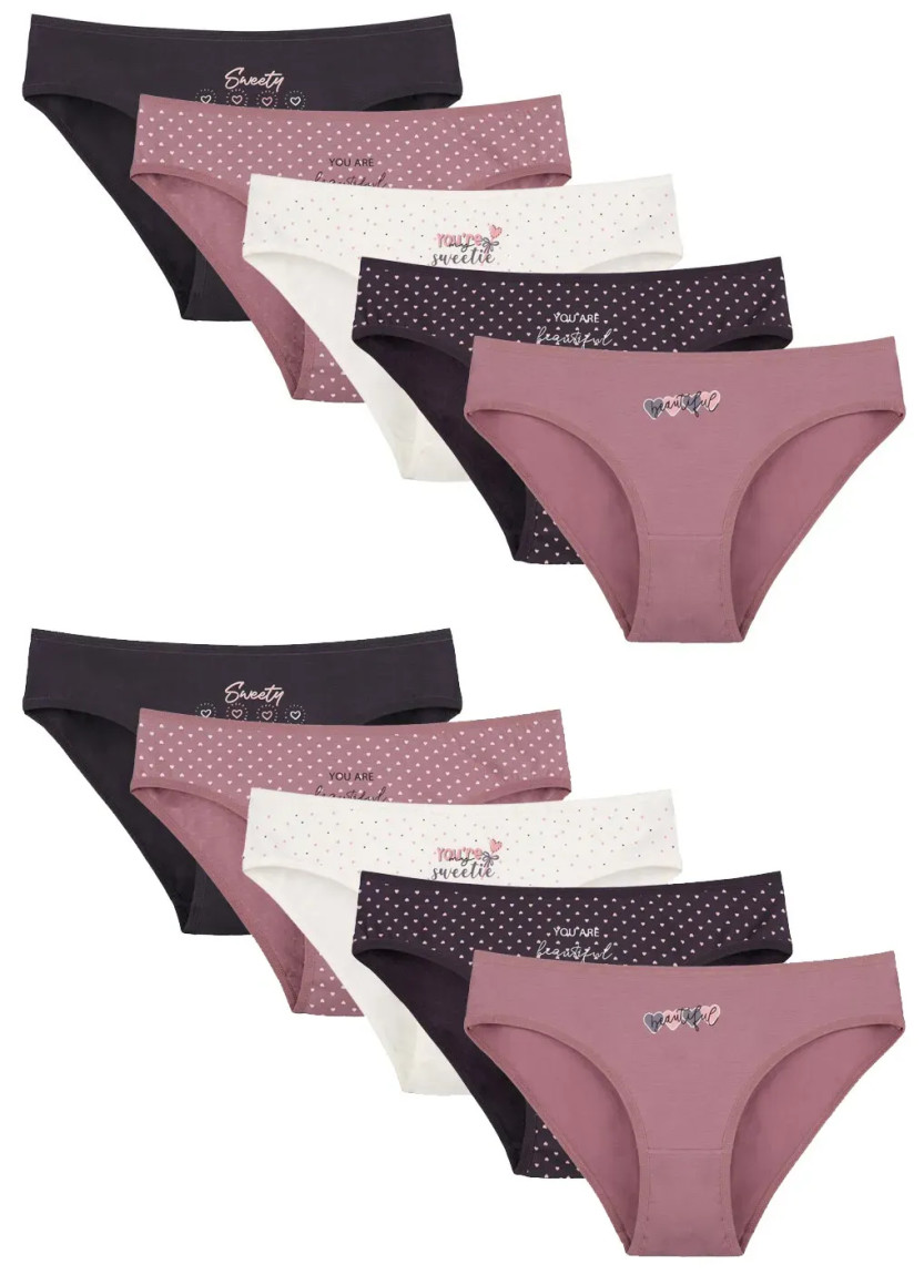Женские Трусы (Ассорти) 10 шт/уп. Donella 2281B50 — купить оптом из Турции
