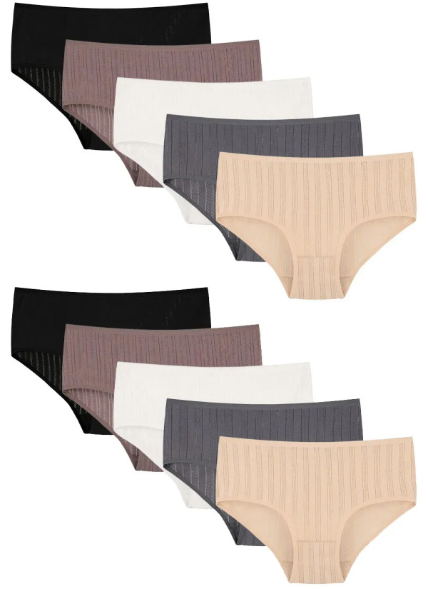 Women's Panties (Assorted) 10 pcs/pack. Donella 2540PD1 — Istanbul wholesale supplier
