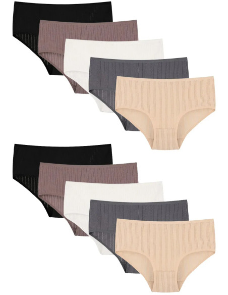 Women's Panties (Assorted) 10 pcs/pack. Donella 2540PD1 — Istanbul wholesale supplier