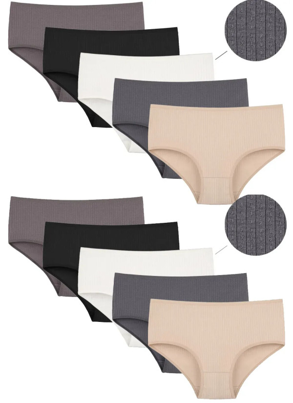 Women's Panties (Assorted) 10 pcs/pack. Donella 2555P — factory-direct from Turkey