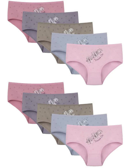 Women's Panties (Assorted) 10 pcs/pack. Donella 2571PB275 — wholesale from Turkey