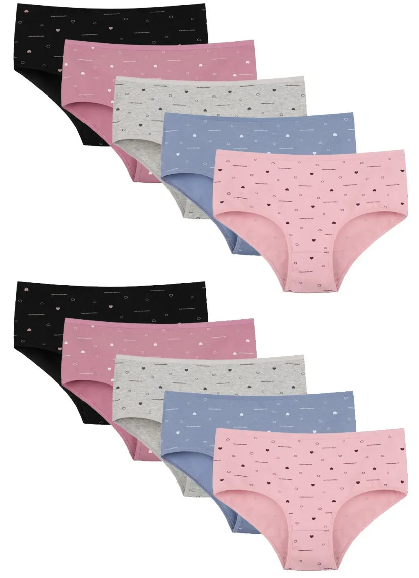 Women's Panties (Assorted) 10 pcs/pack. Donella 258154 — Istanbul wholesale supplier