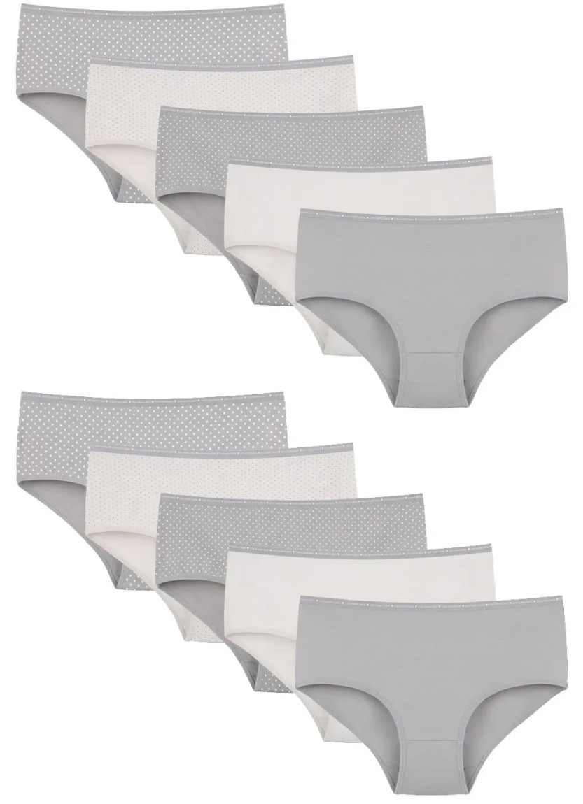 Women's Panties (Assorted) 10 pcs/pack. Donella 258158 — Turkish factory wholesale