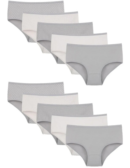 Women's Panties (Assorted) 10 pcs/pack. Donella 258158 — Turkish factory wholesale