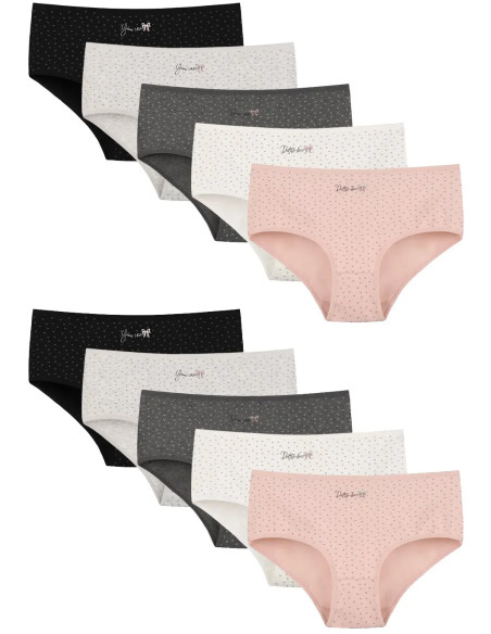 Women's Panties (Assorted) 10 pcs/pack. Donella 2581B51 — direct Turkish factory supply