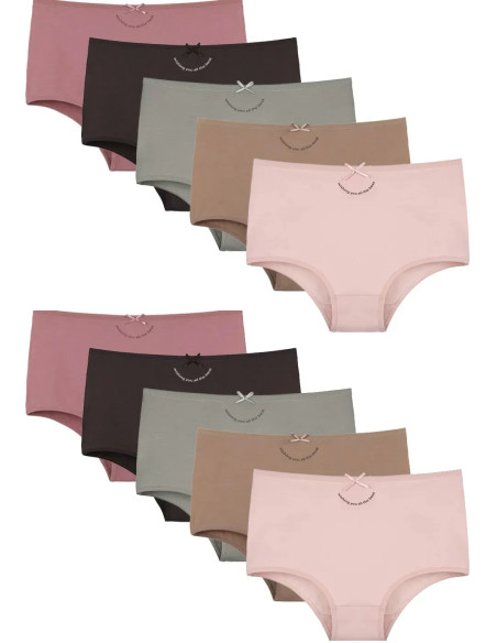 Women's Panties (Assorted) 10 pcs/pack. Donella 2671PB284 — direct Turkish factory supply