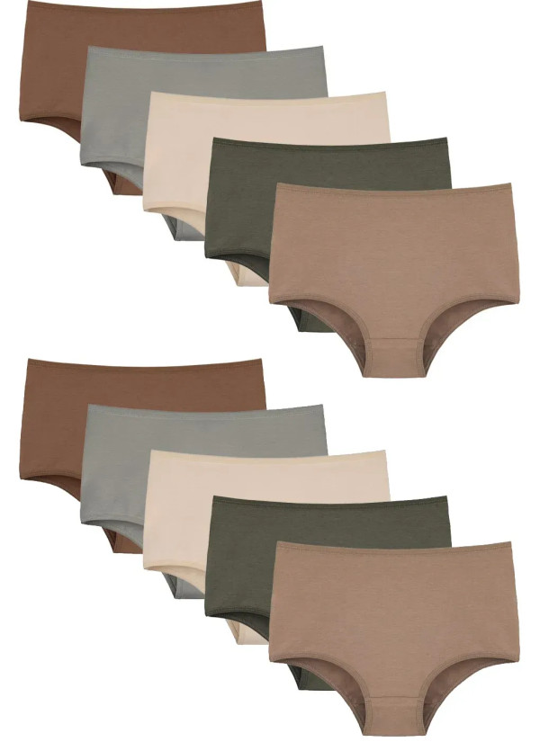 Women's Panties (Assorted) 10 pcs/pack. Donella 2671PD35 — wholesale for boutiques