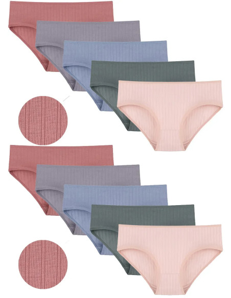 Women's Panties (Assorted) 10 pcs/pack. Donella 3126PD1 — factory-direct from Turkey