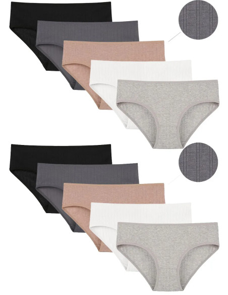 Women's Panties (Assorted) 10 pcs/pack. Donella 3126PD2 — Turkish factory wholesale