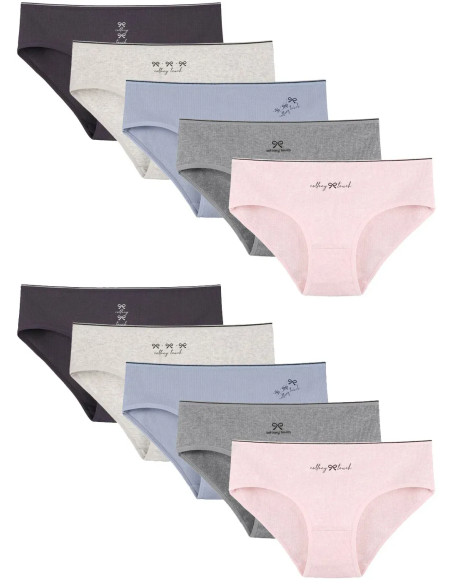 Women's Panties (Assorted) 10 pcs/pack. Donella 3132PB4 — Turkish factory wholesale
