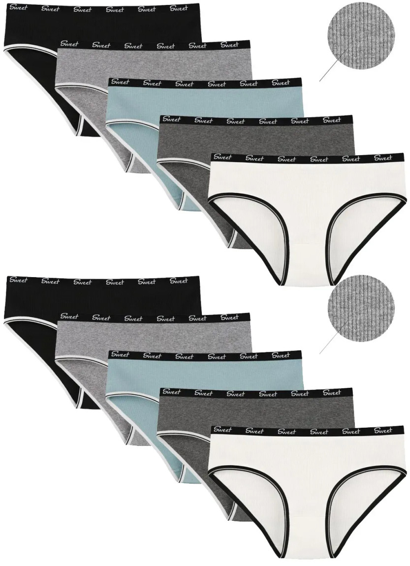 Women's Panties (Assorted) 10 pcs/pack. Donella 3132PD3 — wholesale from Turkey