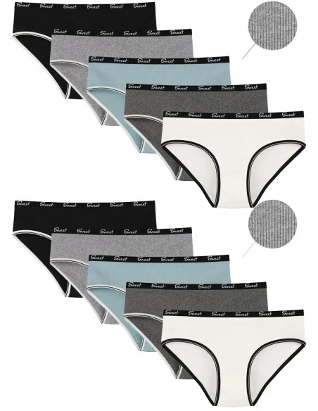 Women's Panties (Assorted) 10 pcs/pack. Donella 3132PD3 — wholesale from Turkey