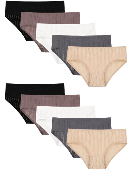 Women's Panties (Assorted) 10 pcs/pack. Donella 3140PD1 — wholesale from Turkey