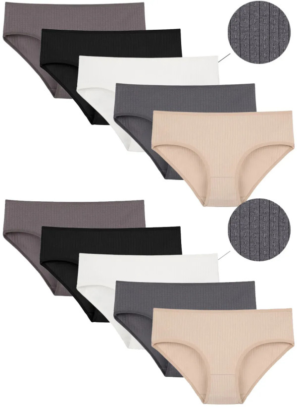 Women's Panties (Assorted) 10 pcs/pack. Donella 3155P — Turkey wholesale collection